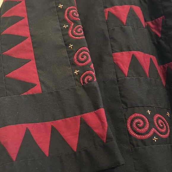 Ethnic quilted open jacket /kimono - Picture 3 of 7